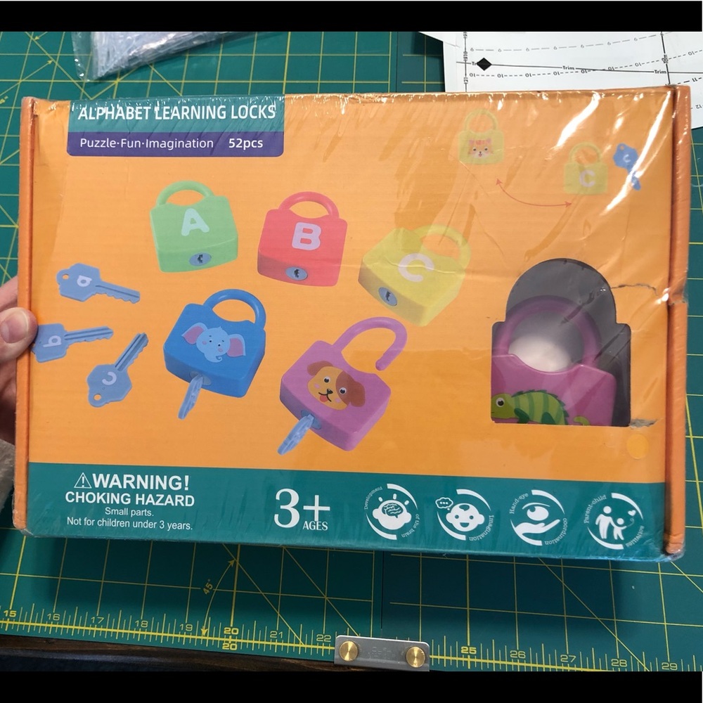 BNWT ABC learning locks and numbers learning locks